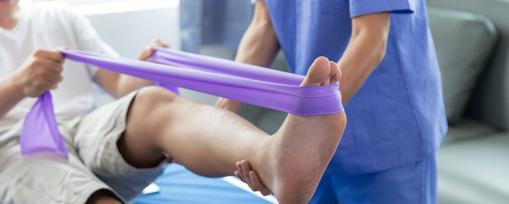 Sports Injury Physical Therapy - concept of rehabilitation of physical health